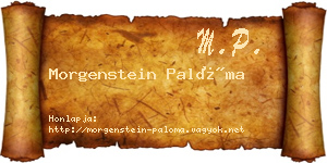 Morgenstein Palóma névjegykártya